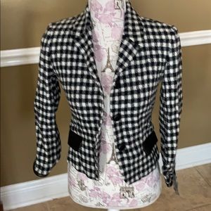Boutique checkered jacket extra small size 0